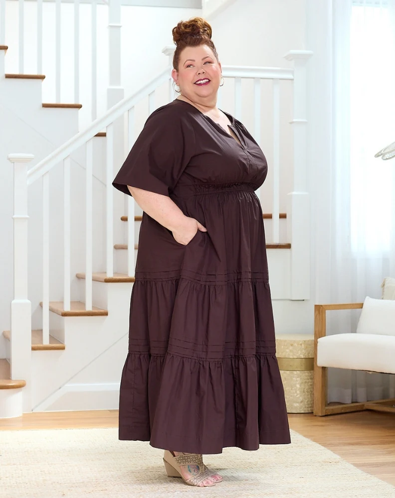 Teddie Maxi Dress - Chocolate - Image 9