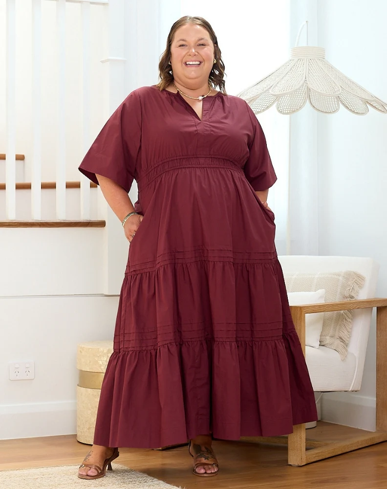 Teddie Maxi Dress - Wine - Image 10