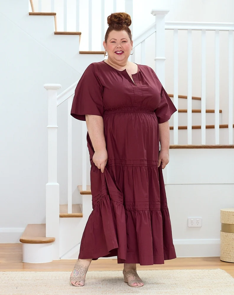 Teddie Maxi Dress - Wine - Image 4