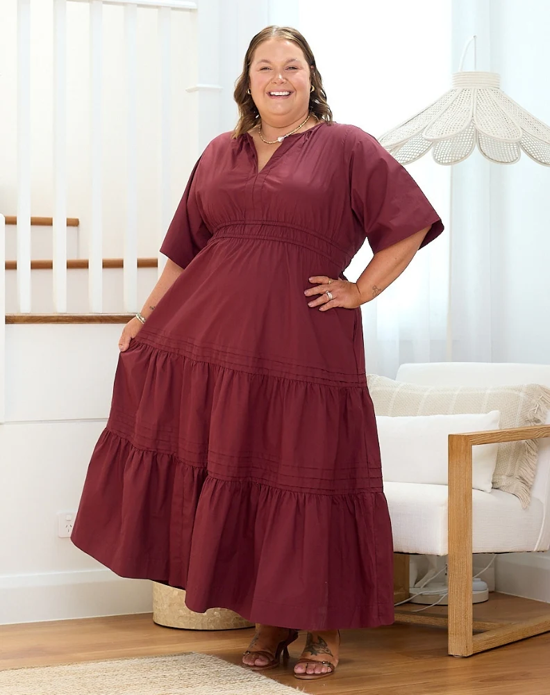 Teddie Maxi Dress - Wine - Image 5