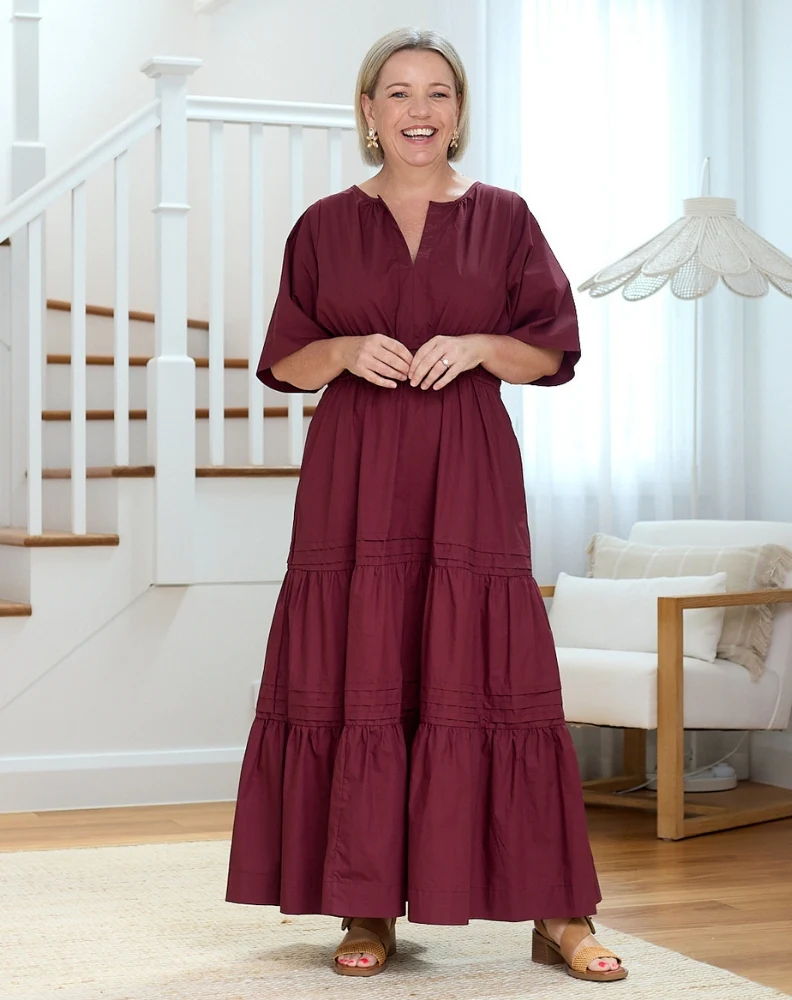 Teddie Maxi Dress - Wine - Image 6