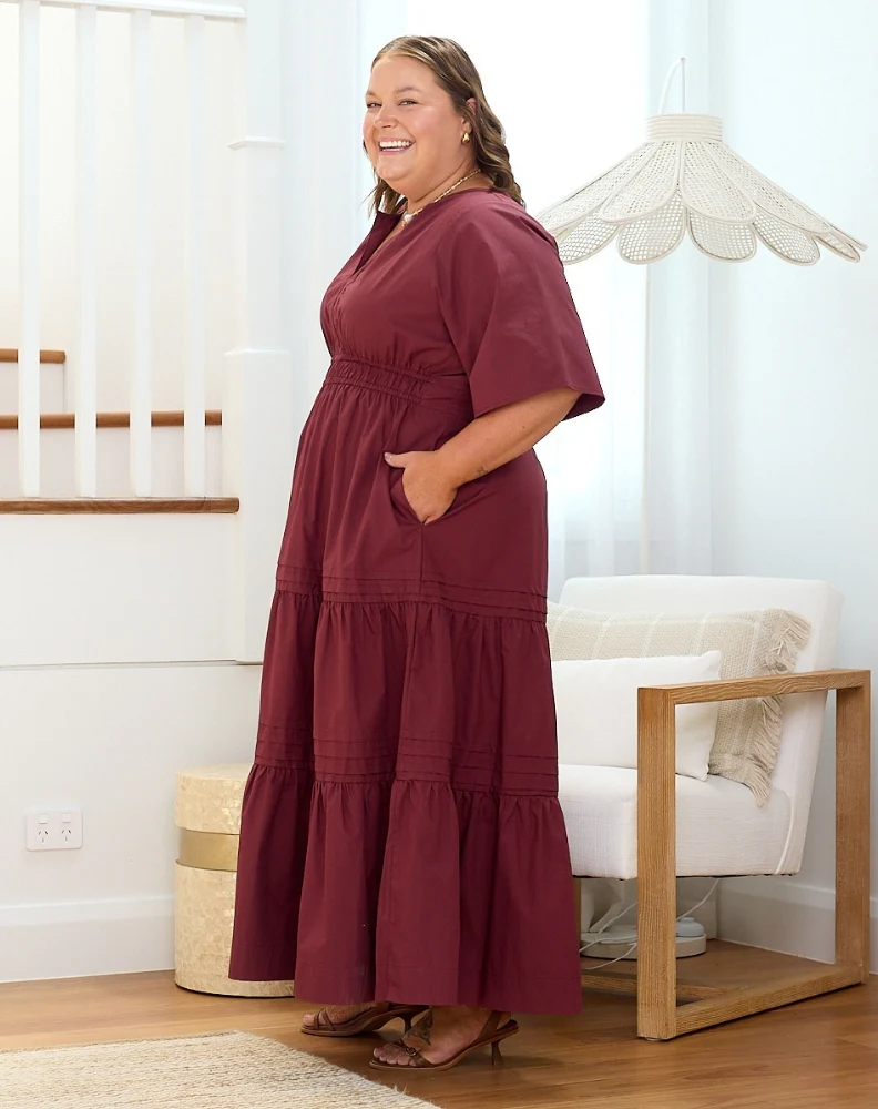 Teddie Maxi Dress - Wine - Image 8