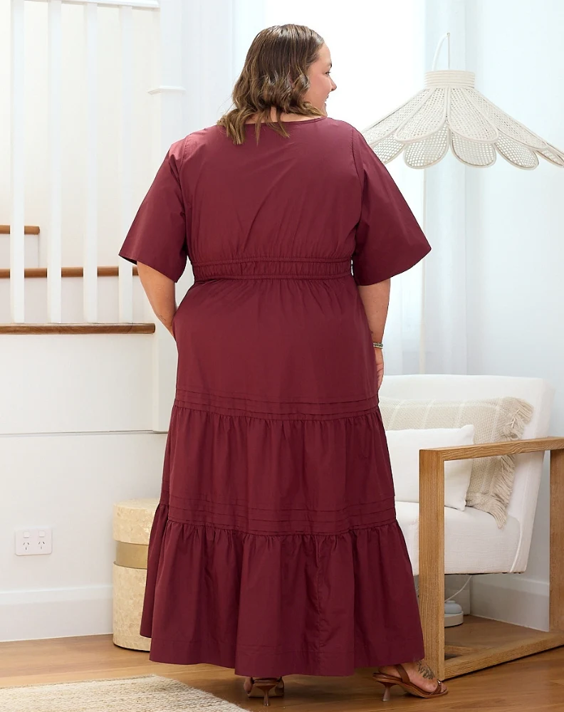 Teddie Maxi Dress - Wine - Image 9