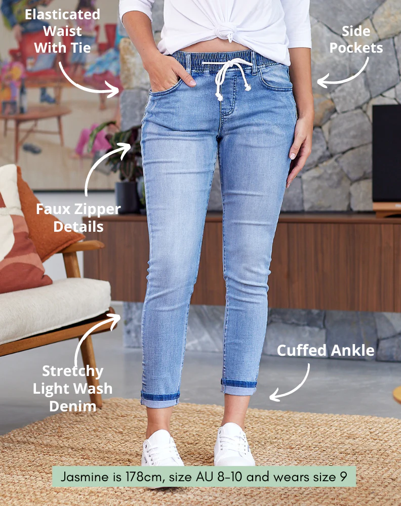 Tie Jogger - Mid Blue - Image 2