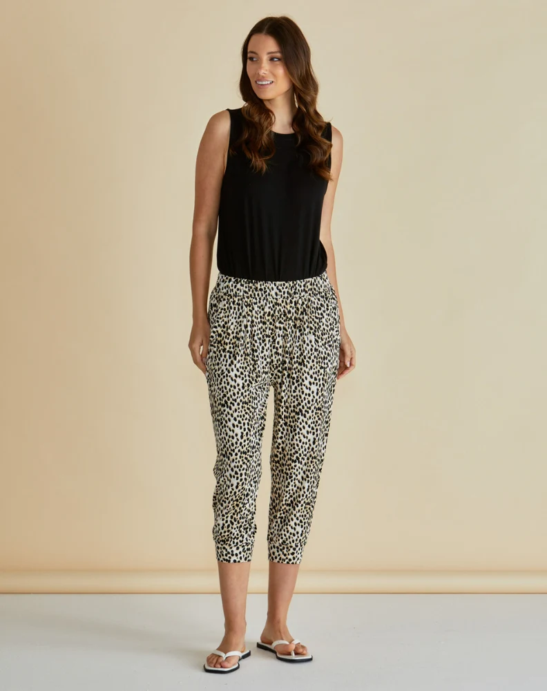 Tokyo 3/4 Pant - Cheetah Neutral - Image 2