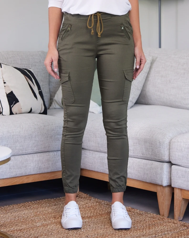 Khaki Cargo Jogger - Image 5