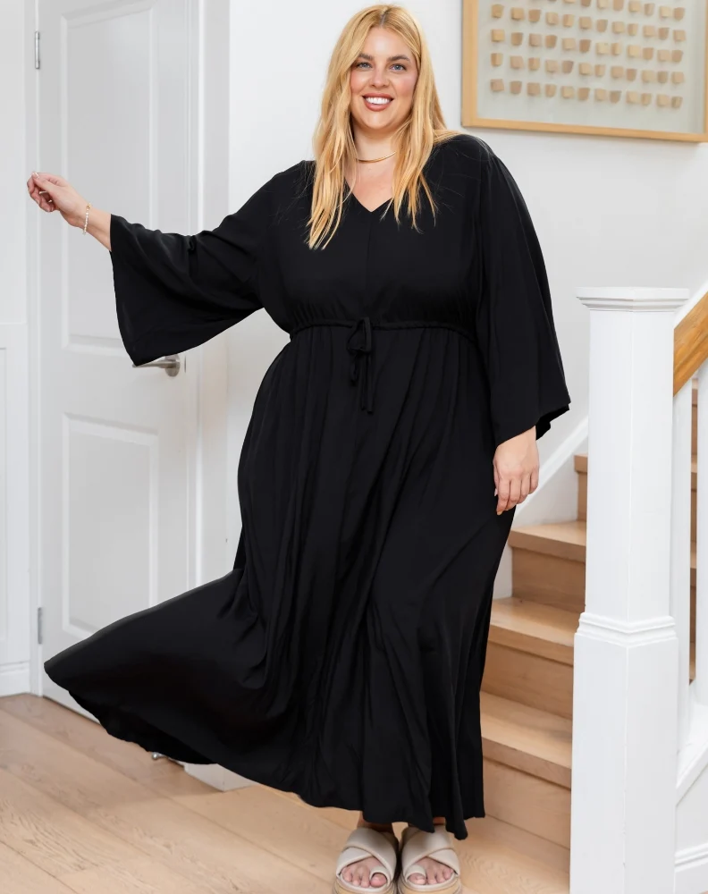 Zoe Dress With Pockets - Black - Image 10