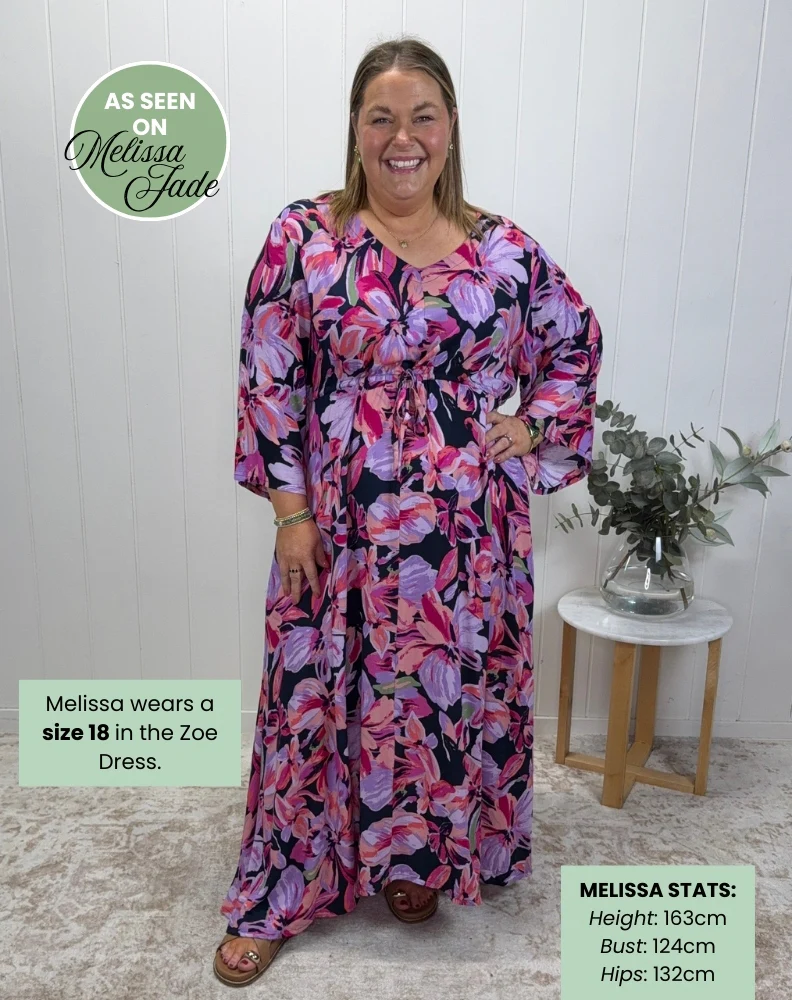 Zoe Dress With Pockets - Plum Petal - Image 2