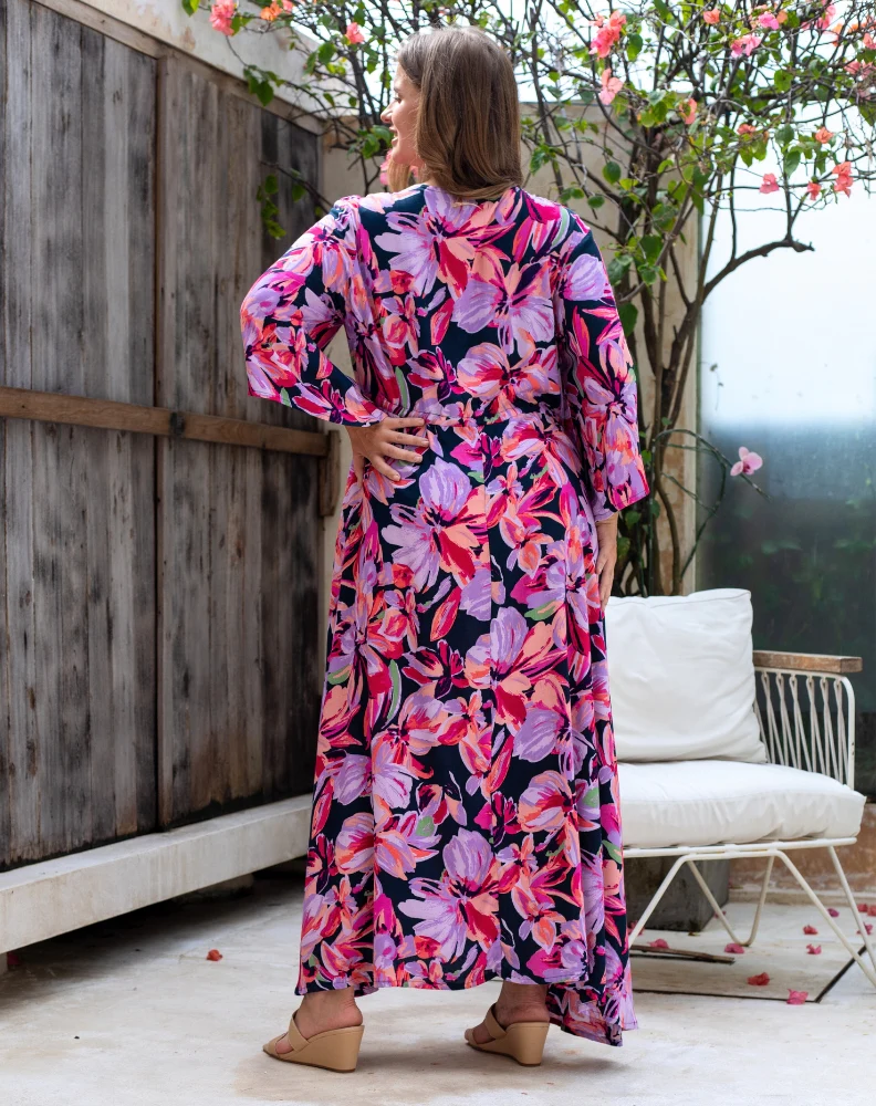 Zoe Dress With Pockets - Plum Petal - Image 8